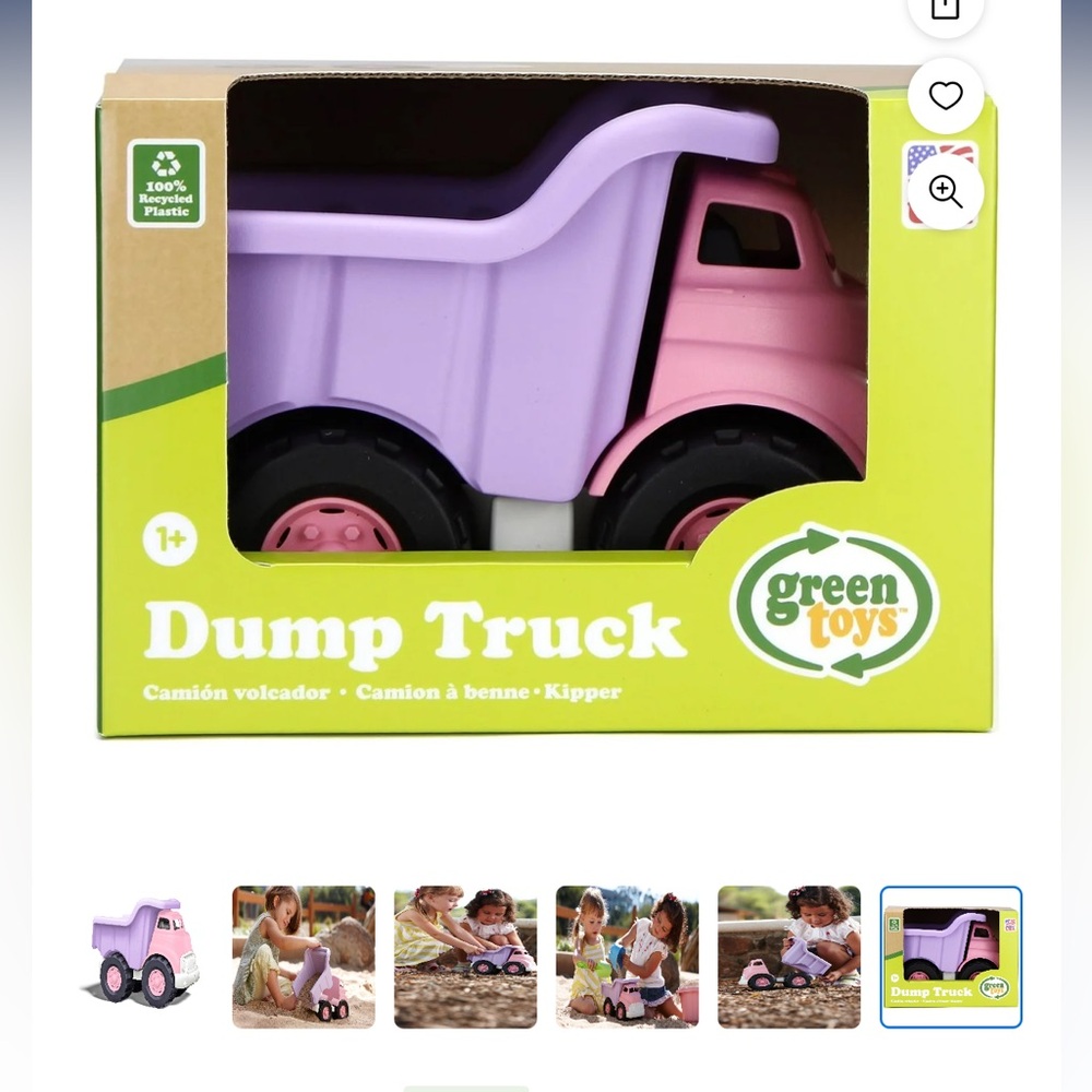 Brand New Green Toys Dump Truck for Ages 1+ Pink&Lavernder
